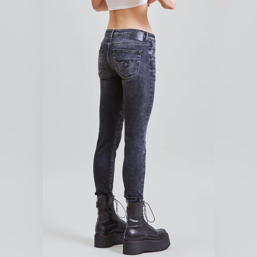 R13 Boy Skinny low-rise cropped jeans